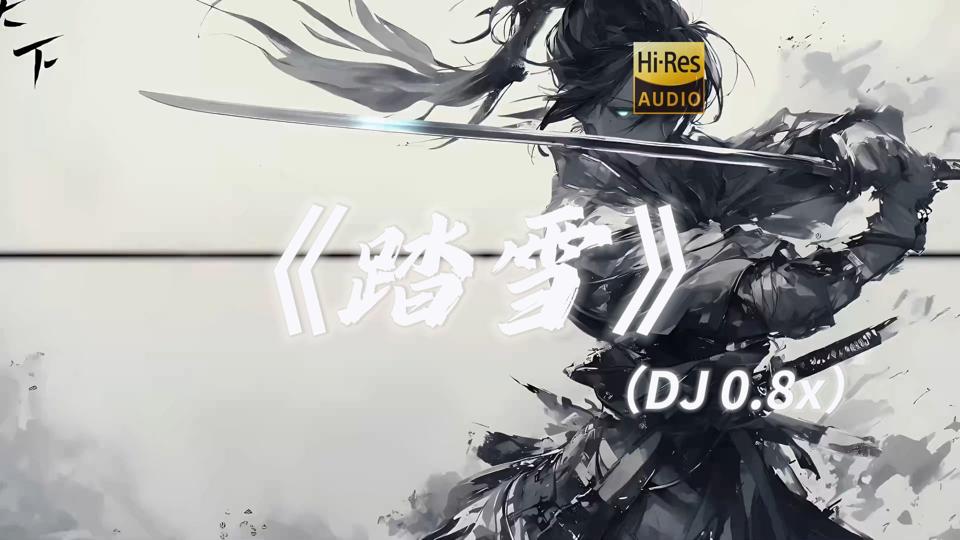 『古风DJ Remix 0.8x』[Hi-Res无损音质]《踏雪》<飞鸿起 踏破云烟 万水千山之间 餐霜饮雪 铸十年 磨一剑>