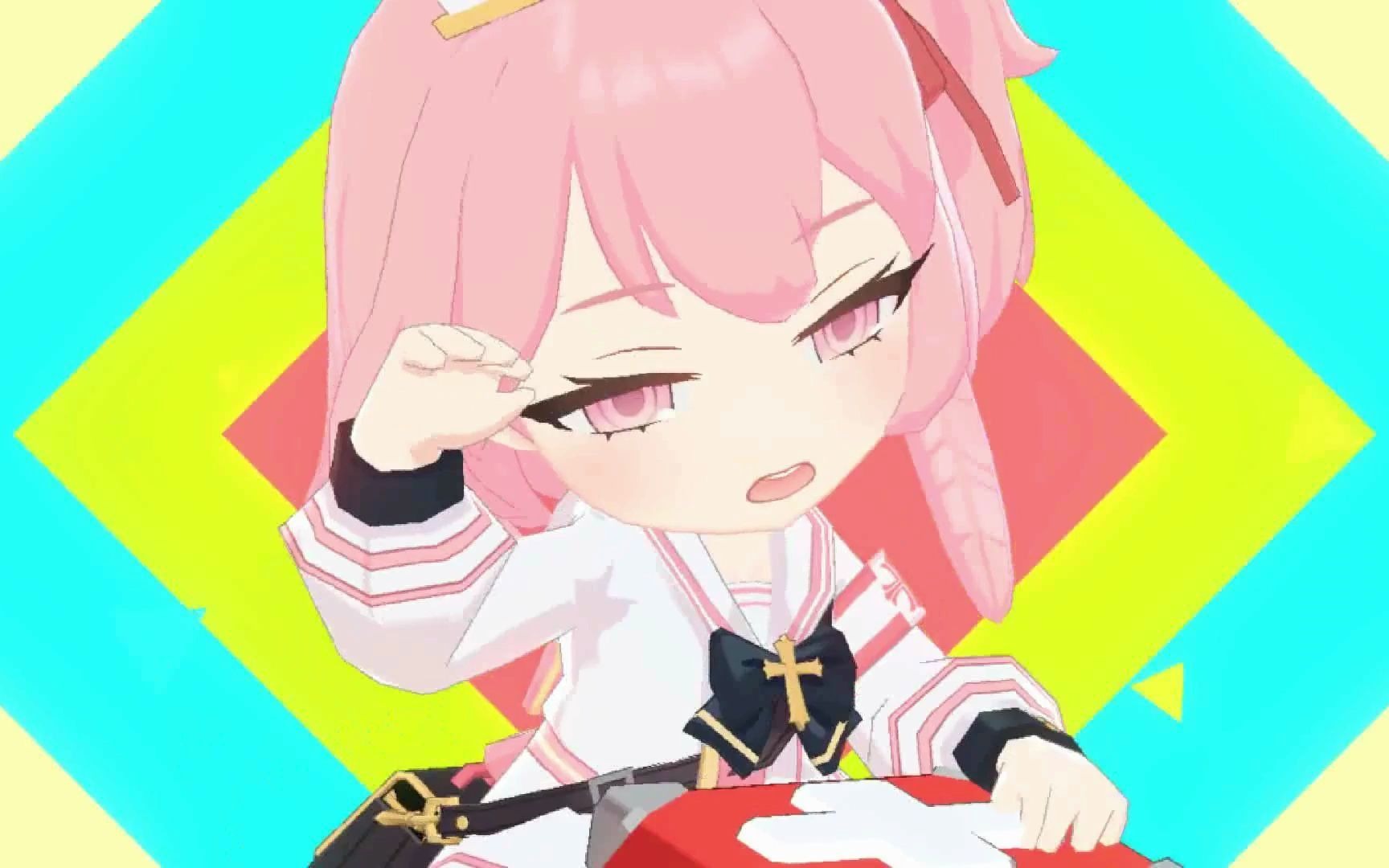 碧蓝档案雫子和日富美的卖萌技能捎上小护士