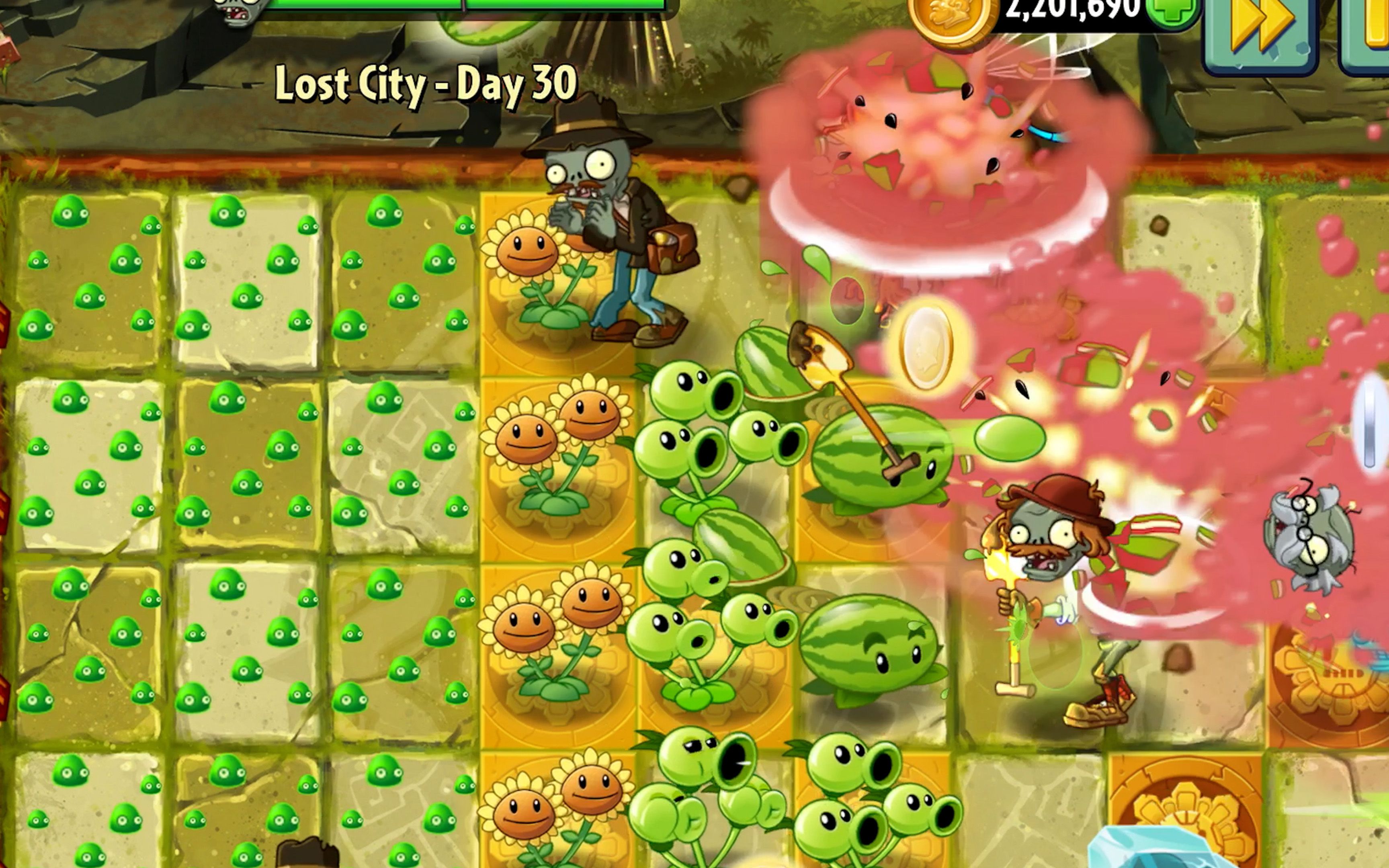 pvz2 lost city day30植物大戰殭屍2失落之城30天