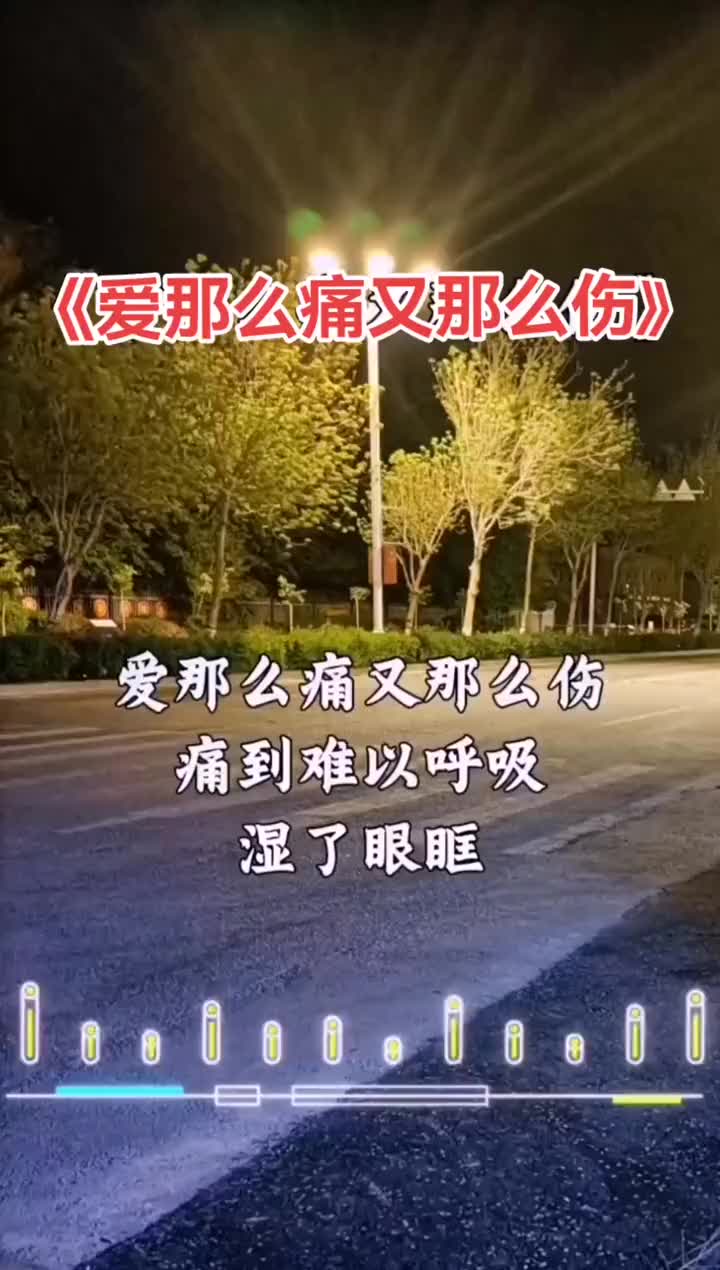 [图]爱那么痛又那么伤完整版伤感歌曲音乐分享抖音热门抖音小助手