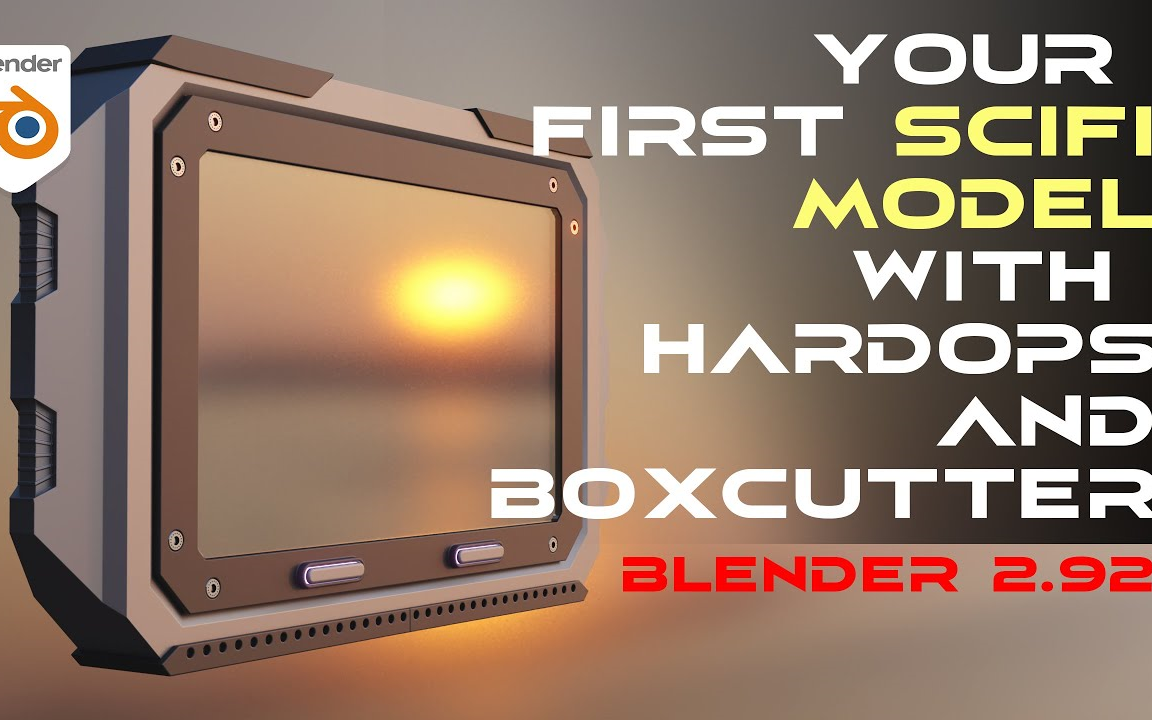 iBlender中文版插件 Hardops Boxcutter Box cutter Hard ops 硬表面建模实战 Blender 教程哔哩哔哩bilibili