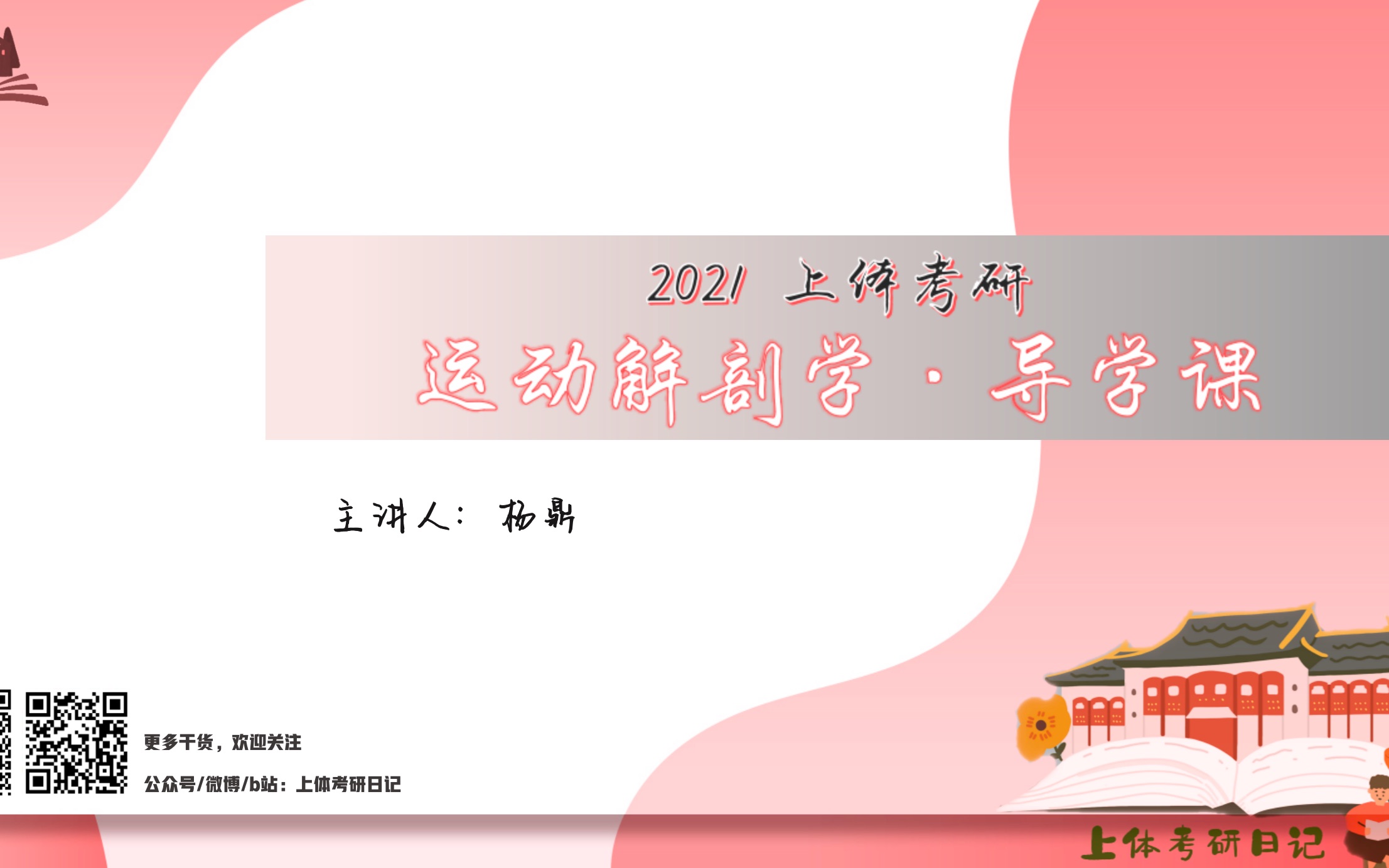 2021上体考研|运动解剖学 导学课哔哩哔哩bilibili