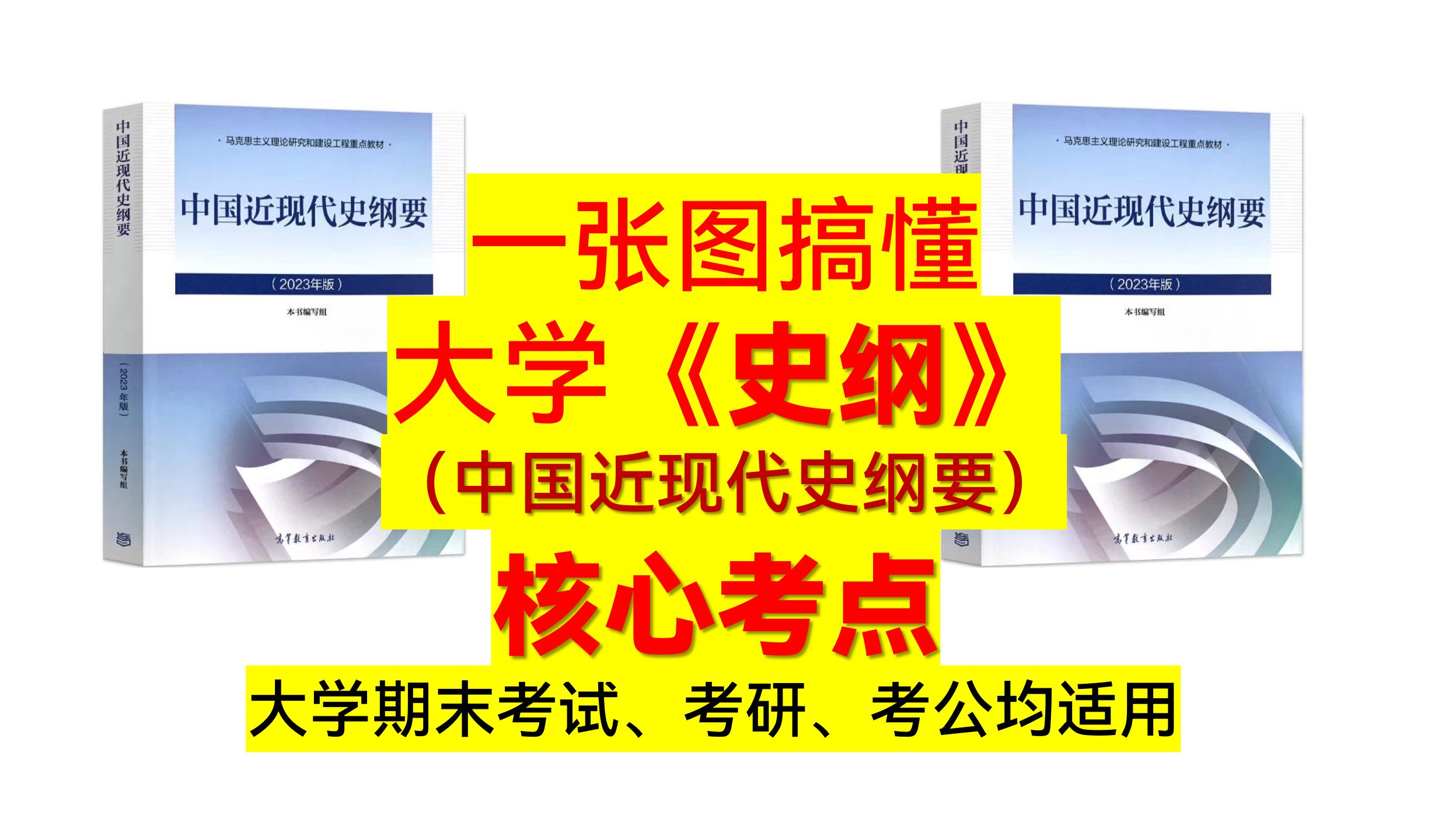 [图]【核心考点系列】一张图搞定【中国近现代史纲要（2023年版）】核心考点---2025考研、期末考试等均使用