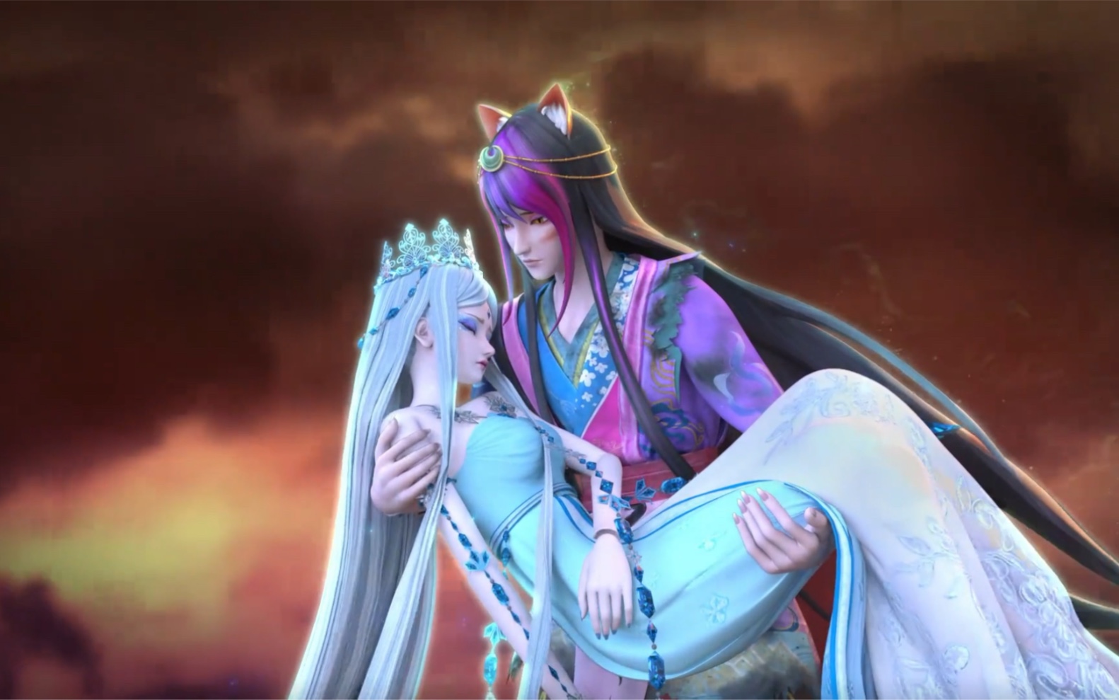 冰公主颜爵同框高甜合集