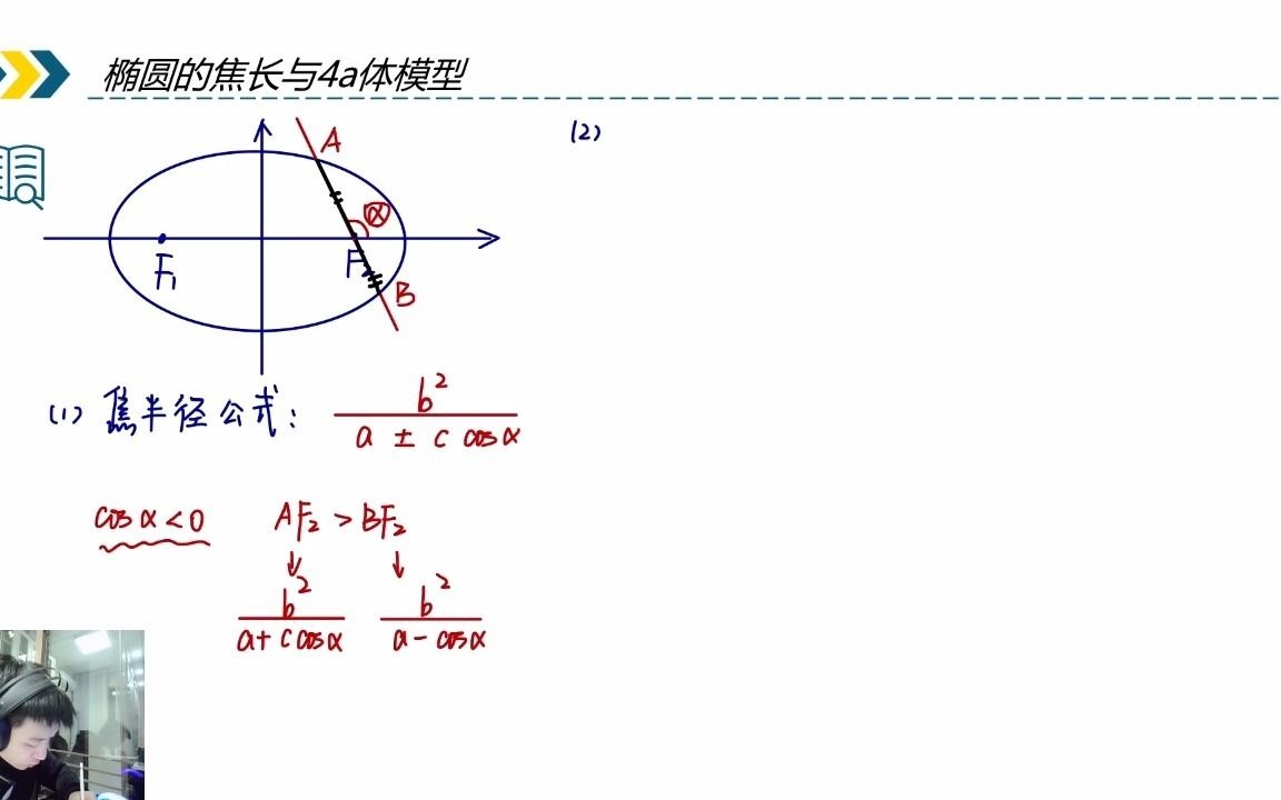 椭圆的焦长与4a体模型哔哩哔哩bilibili