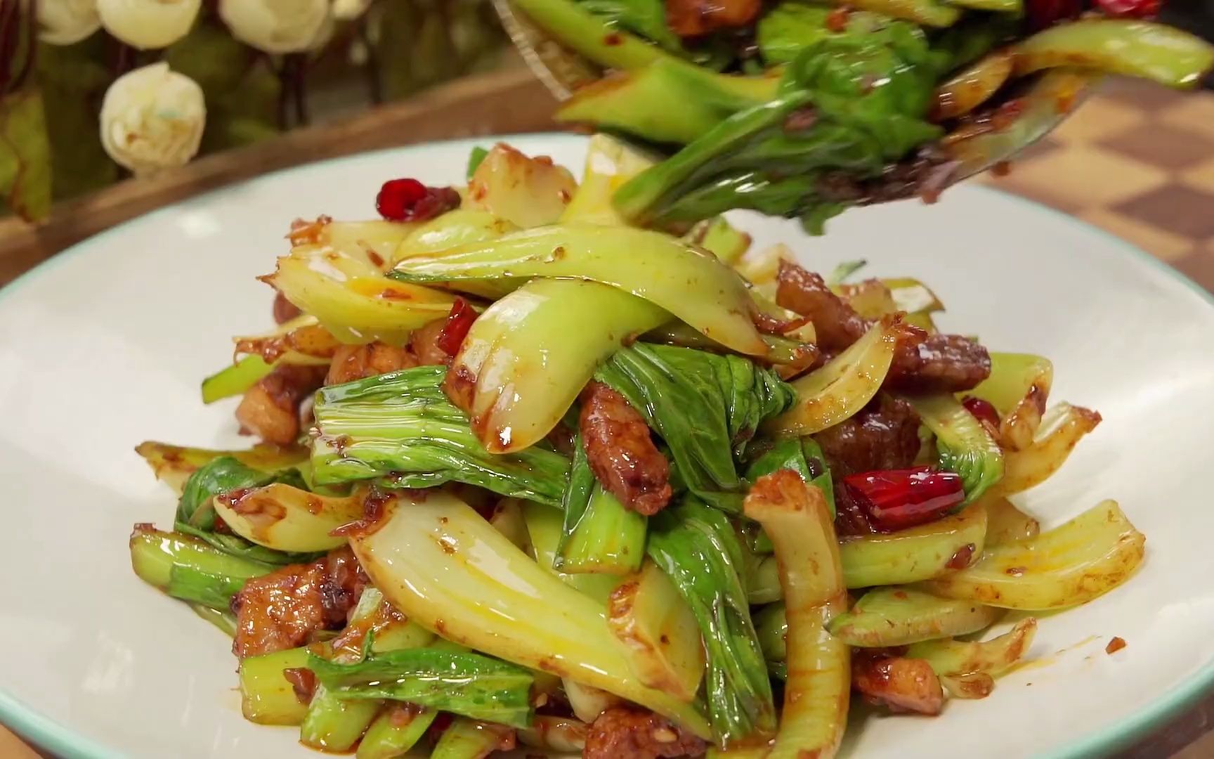 小炒青菜像我这么做脆嫩爽口还下饭