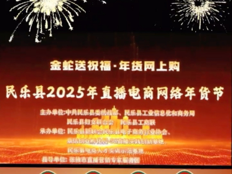 2025年民乐县直播电商网络年货节在鼎信创业孵化园盛大启幕.哔哩哔哩bilibili