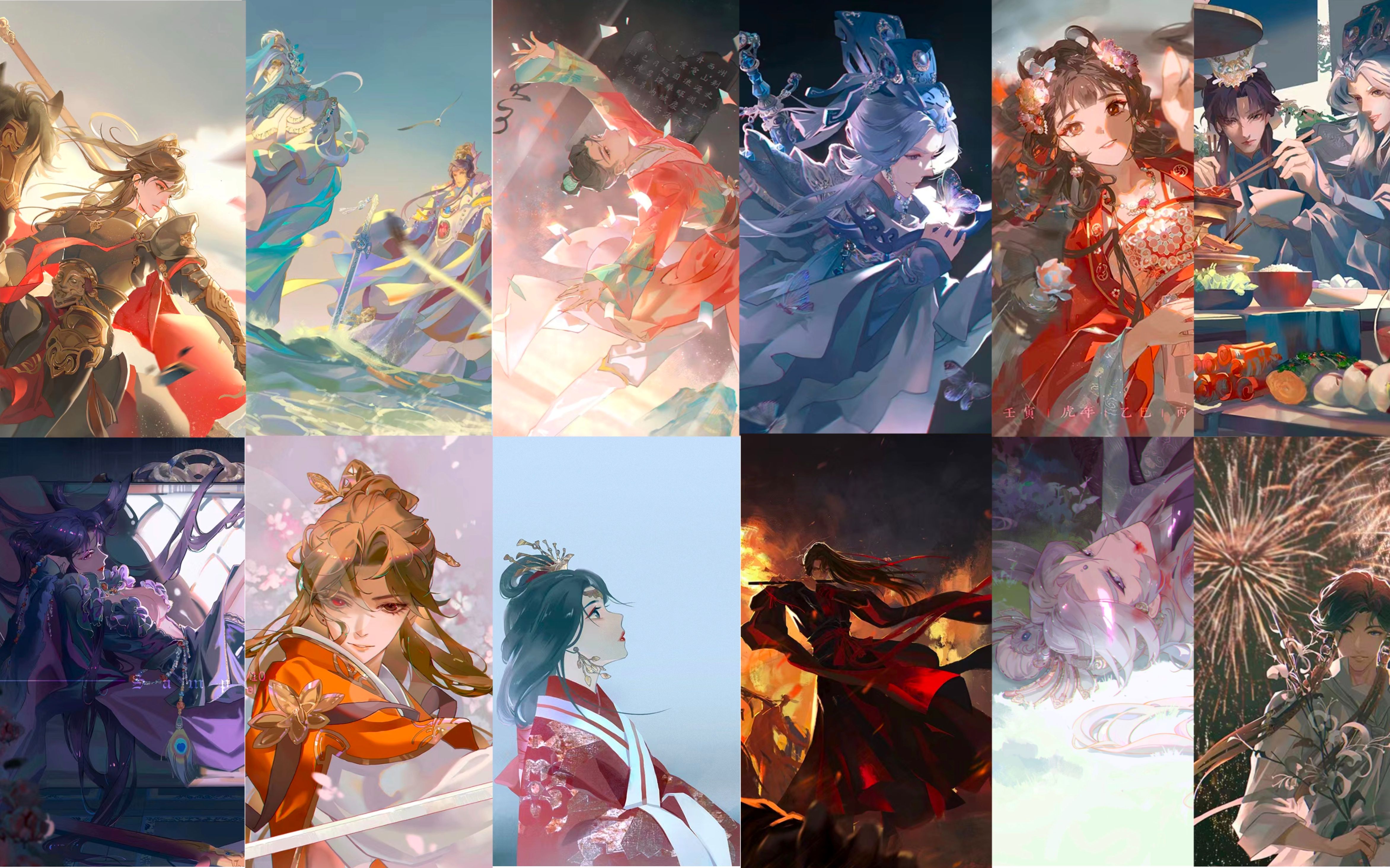 【40秒 古风群像】带你感受我画笔下快意江湖!