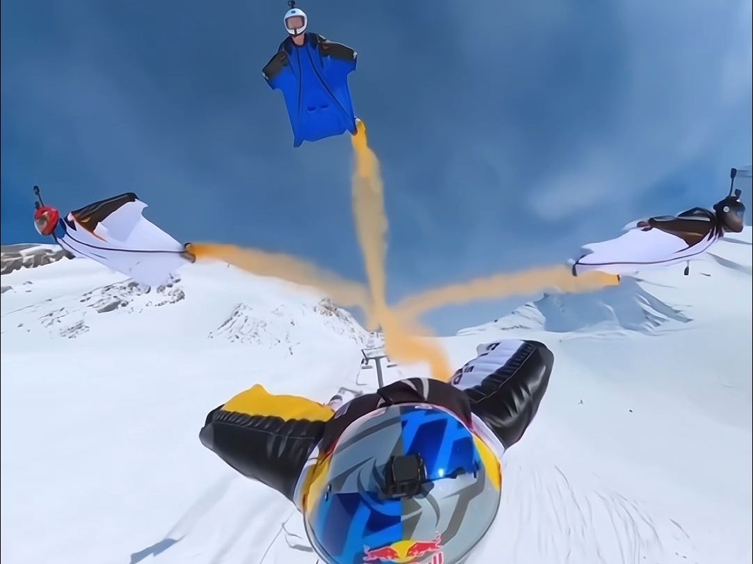 极限翼装飞行!翱翔于山巅之上,游走于蓝天之中!