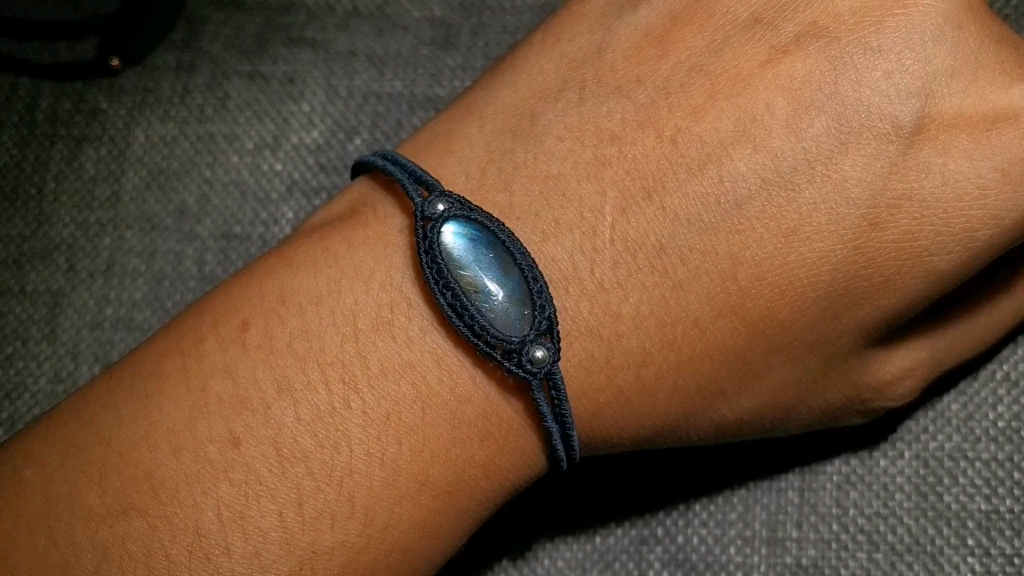 macrame编织双排云雀结手链教程