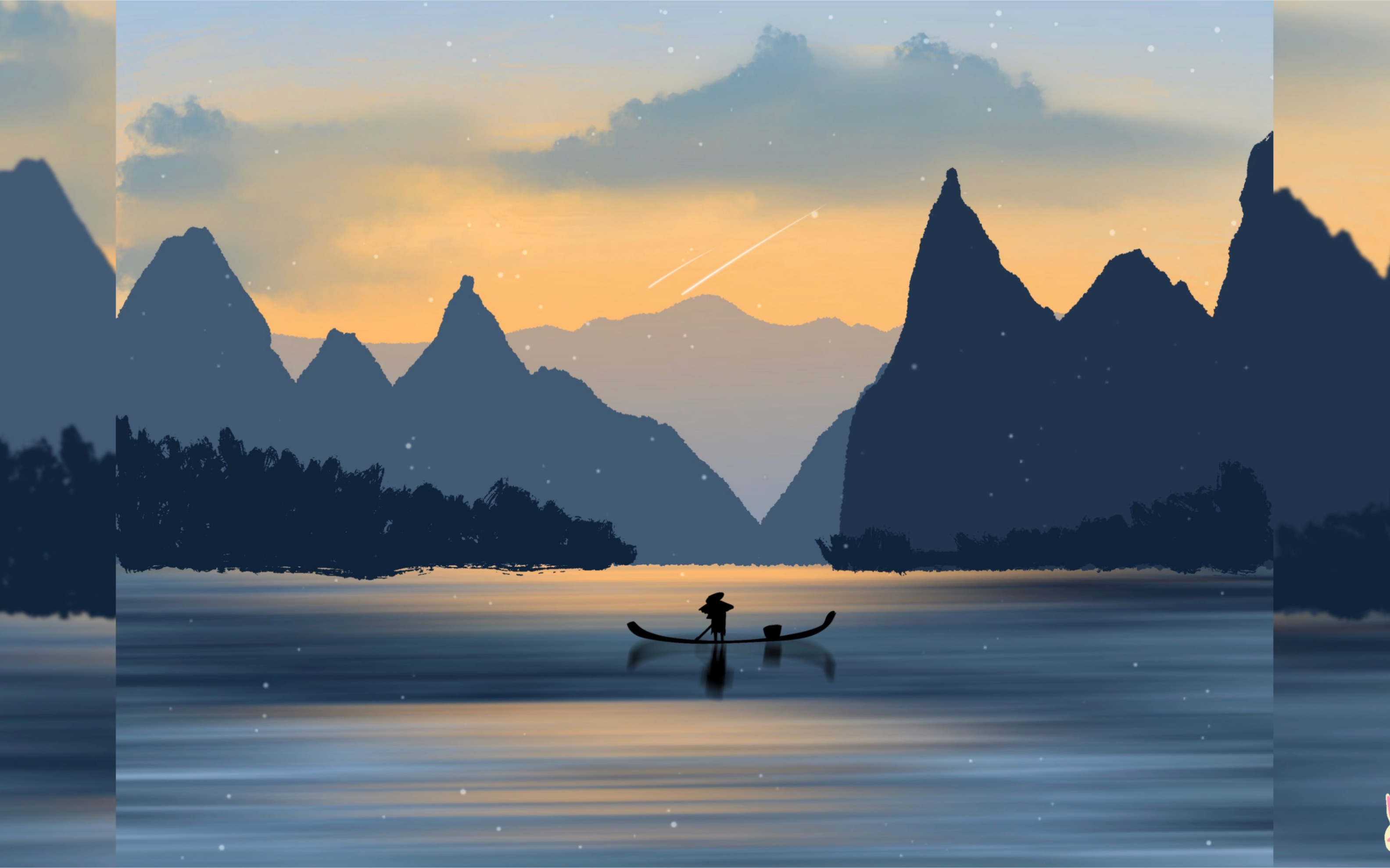 【ipad绘画】"山河远阔,人间烟火"快艾特你的姐妹给你画