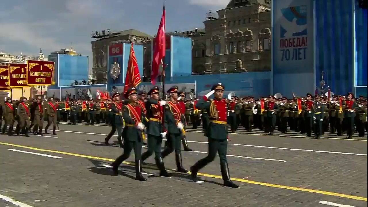 [图]俄罗斯纪念卫国战争胜利70周年阅兵仪仗队