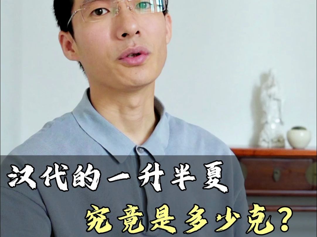 汉代的一升半夏究竟是多少克?哔哩哔哩bilibili