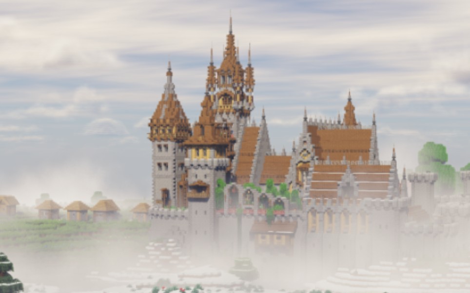 minecraft我的世界建筑:大型中世纪城堡