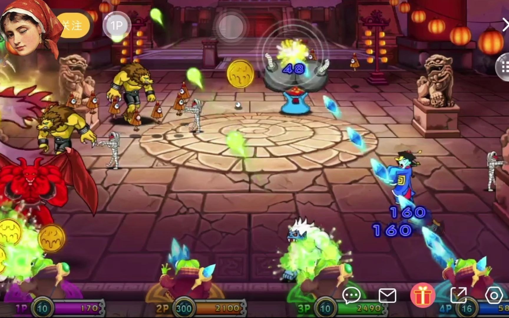 决战万圣夜街机游戏的攻略技巧分享,每一关卡都有不同的游戏场景