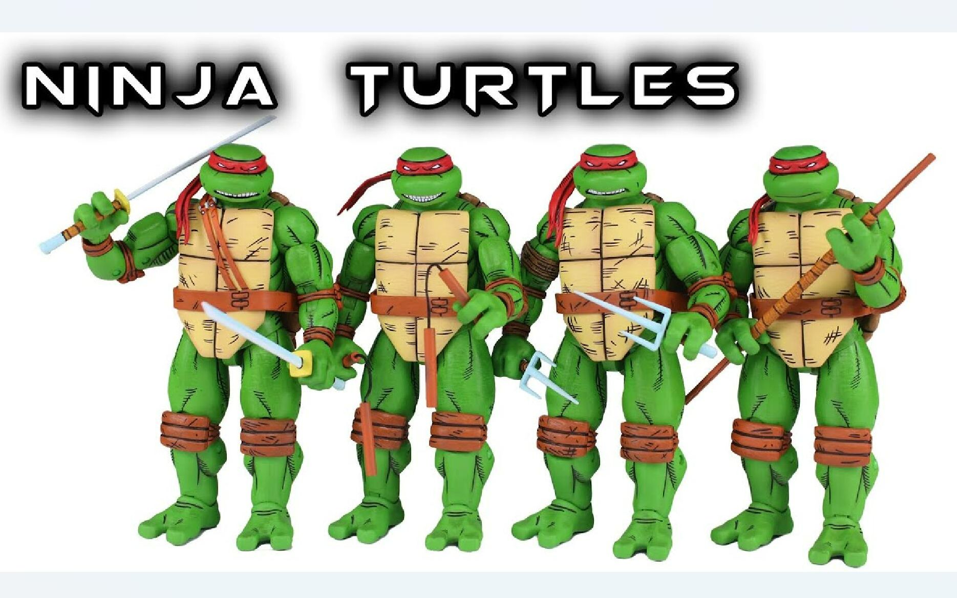 【抢先看】neca 忍者神龟 comic 四人套