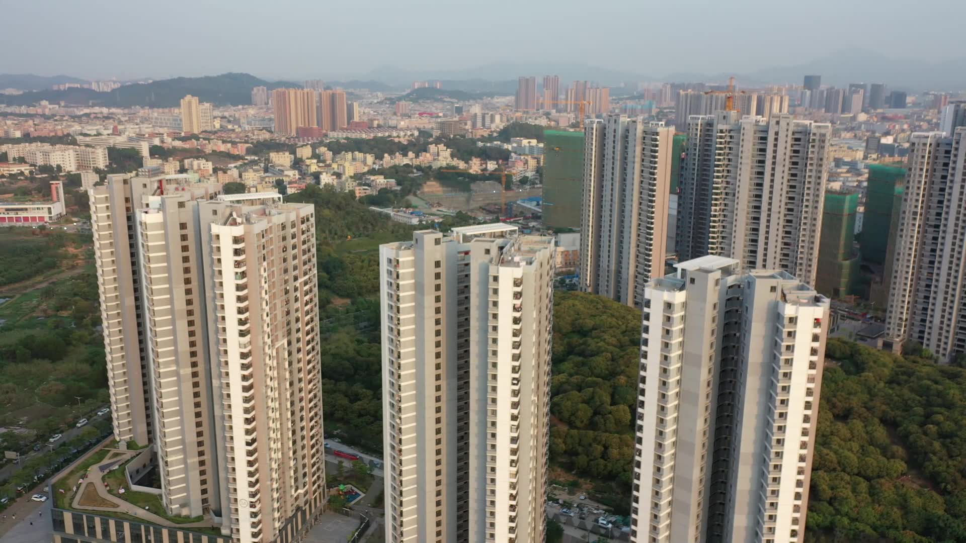 episode43航拍深圳融悦山居a区门口小学初中在建