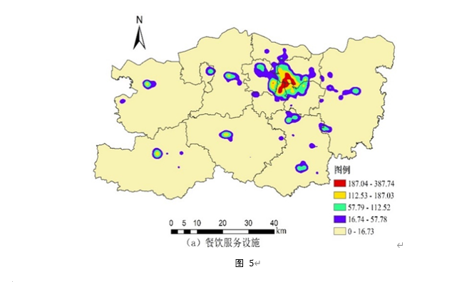 【毕业设计】05 郑州市餐饮服务设施核密度分析图哔哩哔哩bilibili