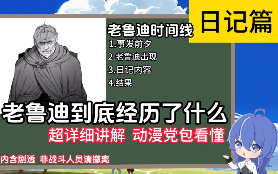 [图]【动漫党请进】内含剧透内容，请选择性观看 日记篇老鲁迪时间线