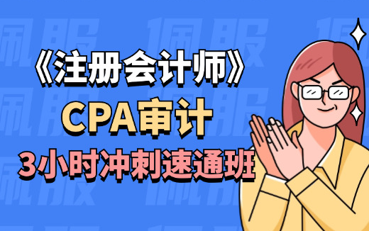 【CPA审计大串讲】2024注册会计师| 5小时冲刺考点冲刺强化班哔哩哔哩bilibili