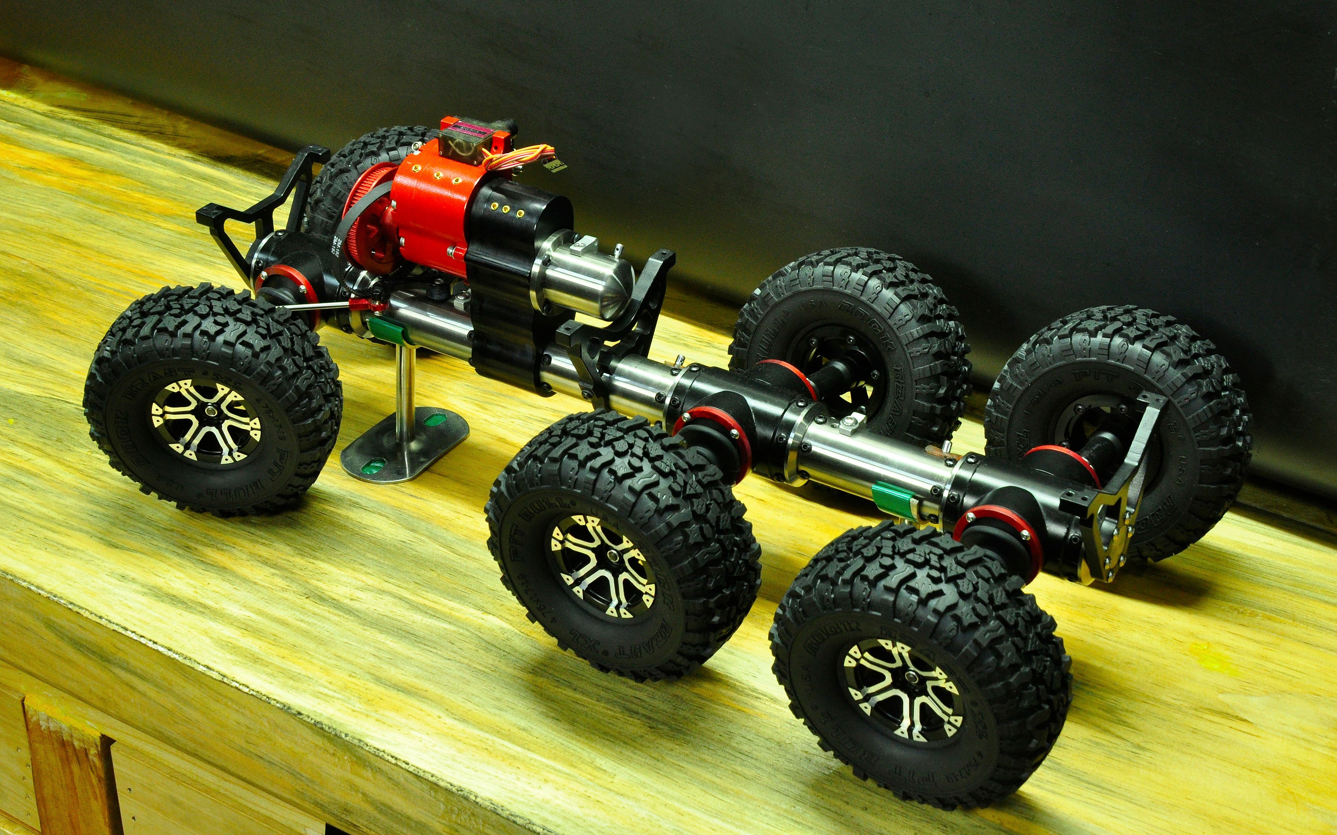 自制tatra6×6 完成分动箱,中央差速器,变速箱 (太拖拉,太脱拉,泰拖拉