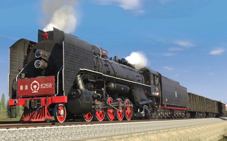 trs2019:前进型蒸汽机车dlc全部功能效果展示