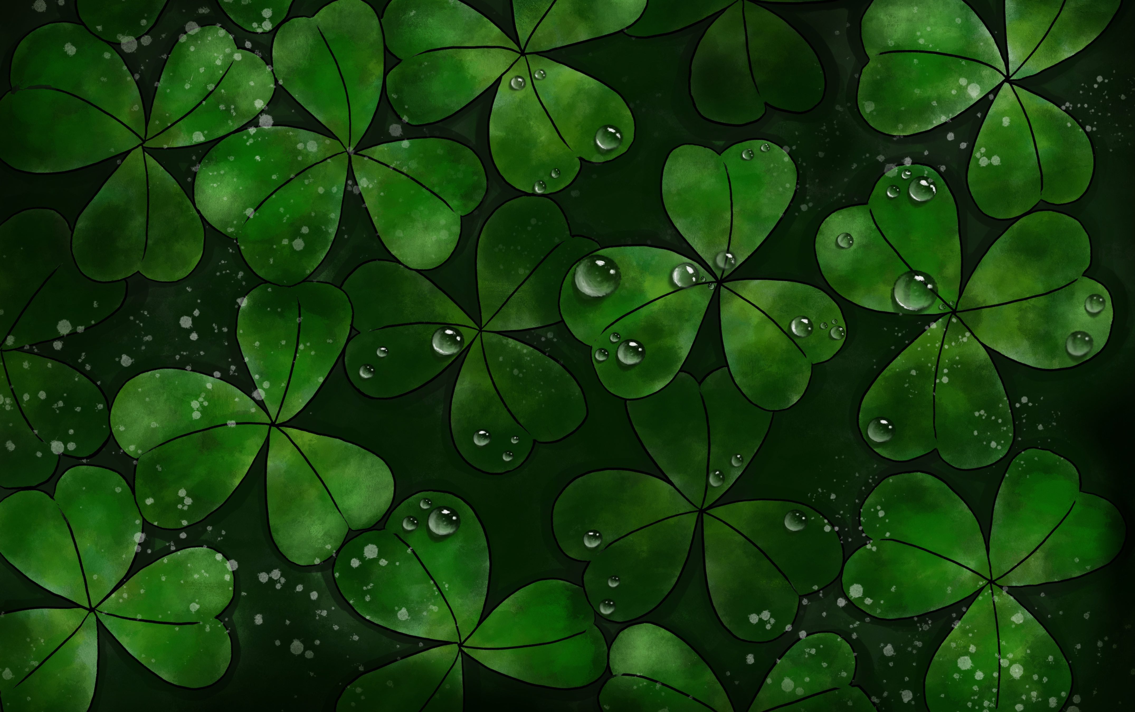 【procreate】临摹-离幸运四叶草就差一步\三叶草