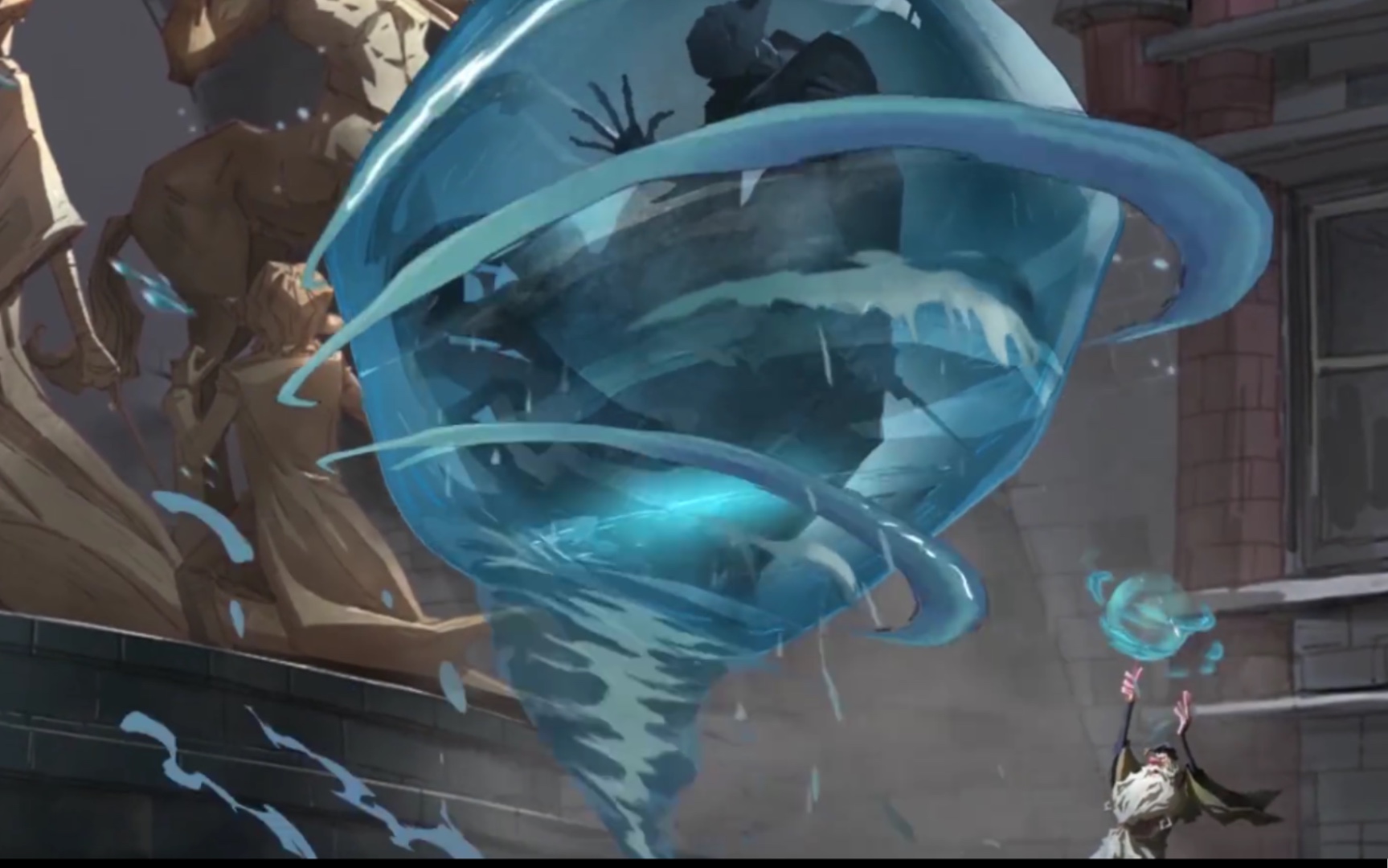 水遁:双重水牢术