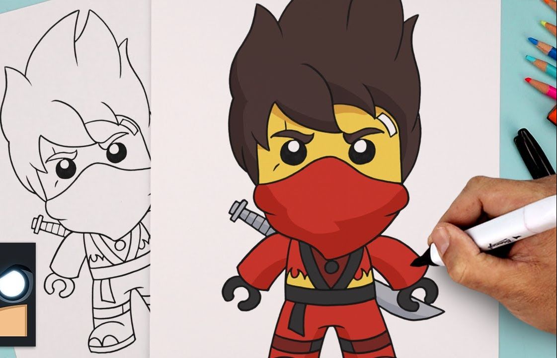 今天我们来画幻影忍者-凯!