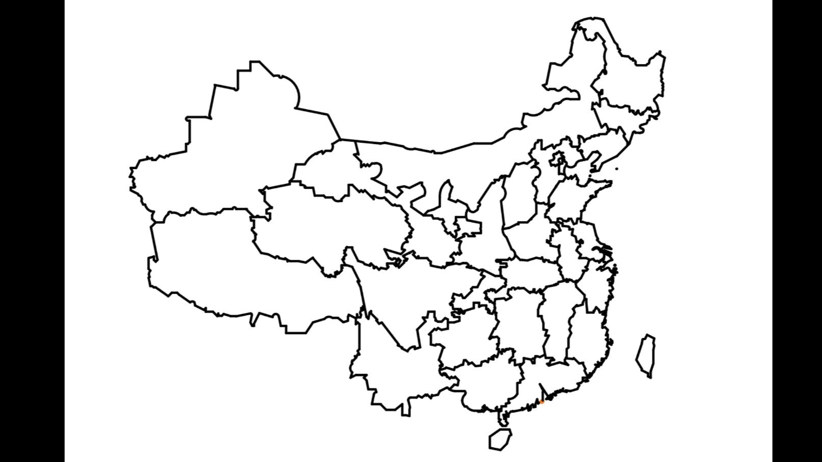 国庆节,用函数画一幅中国地图