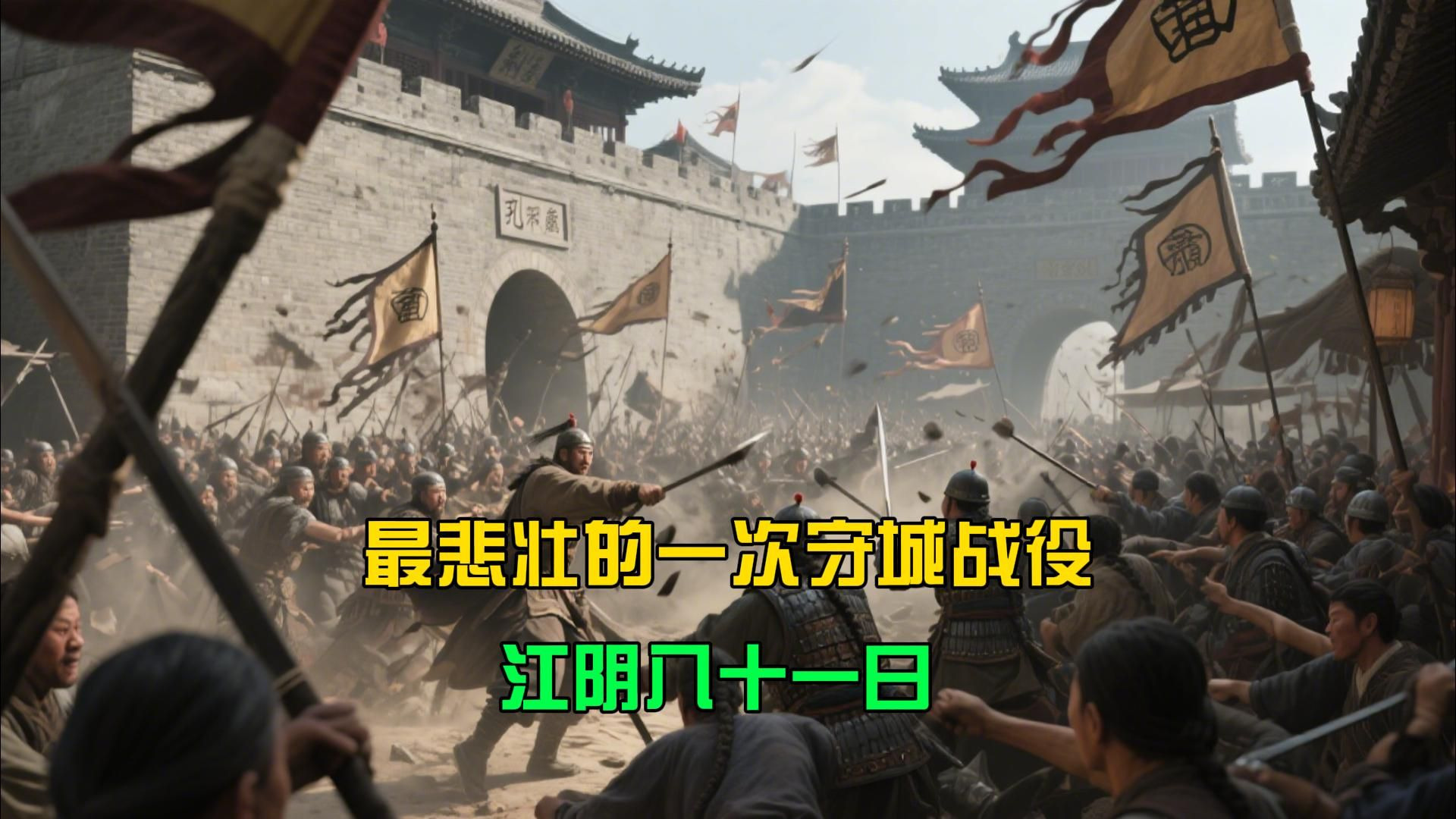 最悲壮的一次守城战役，江阴八十一日