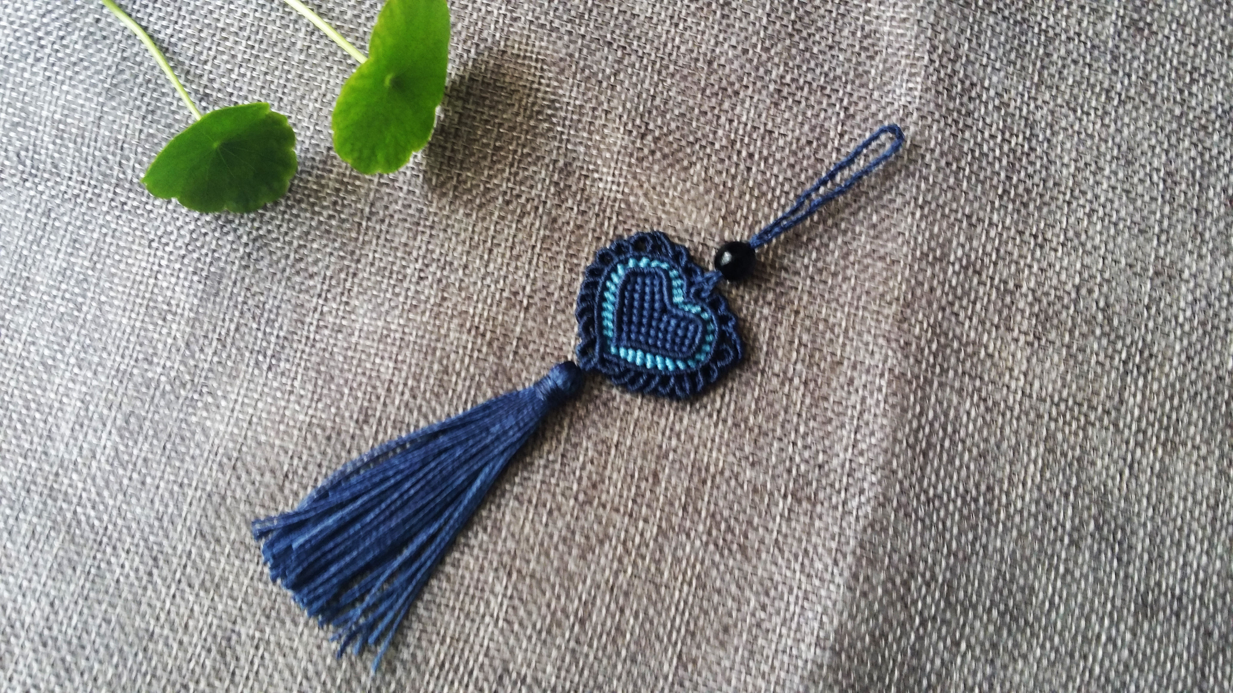 手工编织爱心挂饰教程,超详细的爱心挂饰车挂饰教程