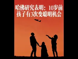 Download Video: 哈佛大学研究发现：10岁前孩子有3次变聪明机会！定终身！幼儿园和一二年级家长朋友别错过孩子的开窍期！