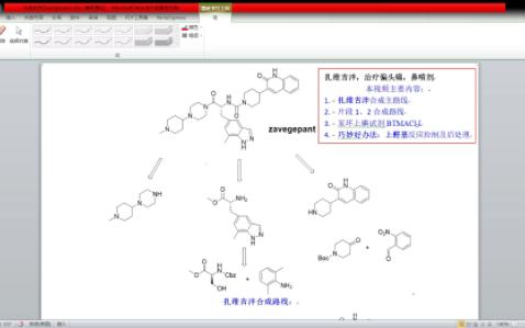 [新药有机合成专题]扎维吉泮zavegepant,2023年美国FDA批准新药治疗偏头痛,合成路线介绍哔哩哔哩bilibili