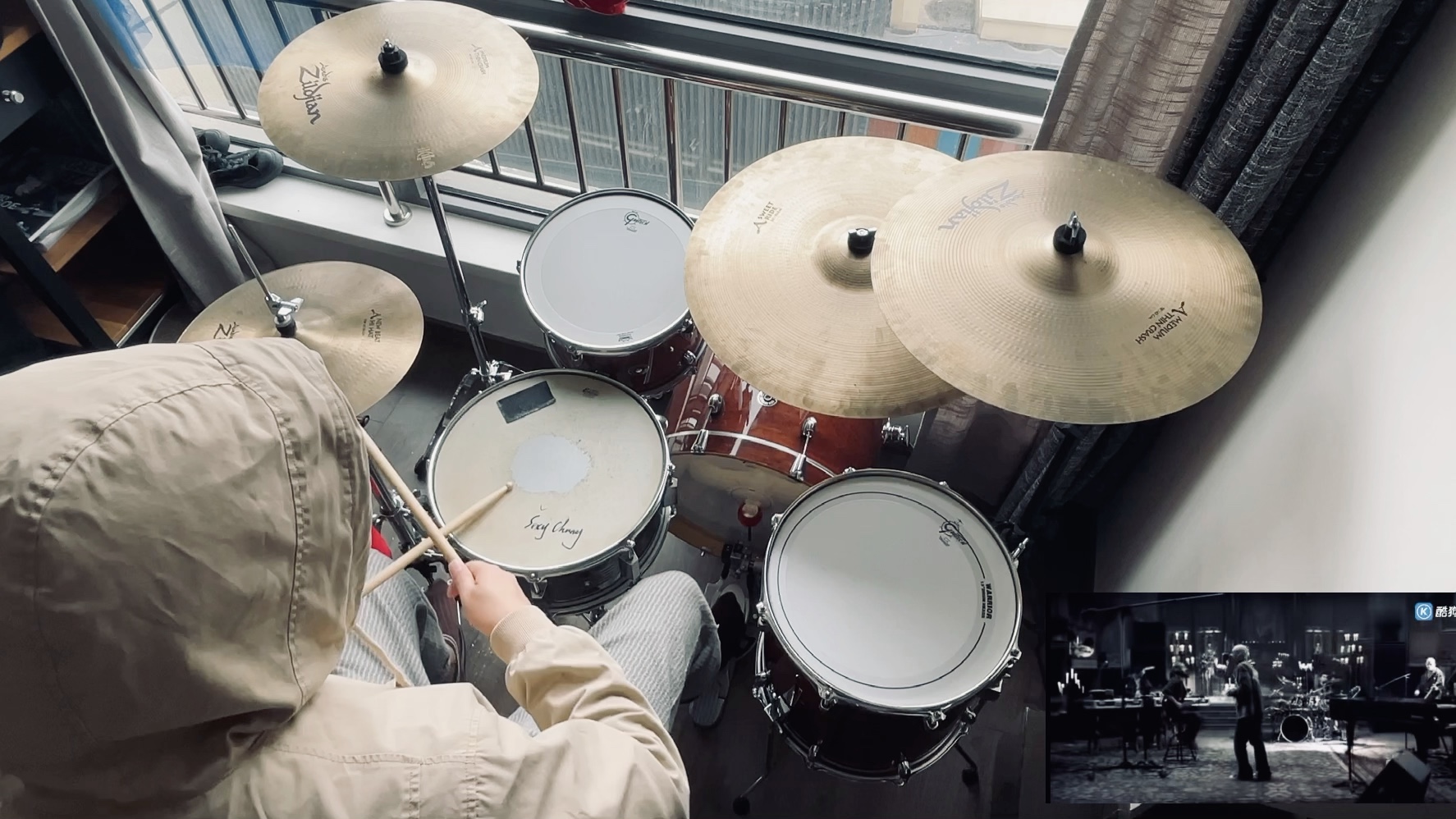 大艺豪骚打林肯公园numb架子鼓