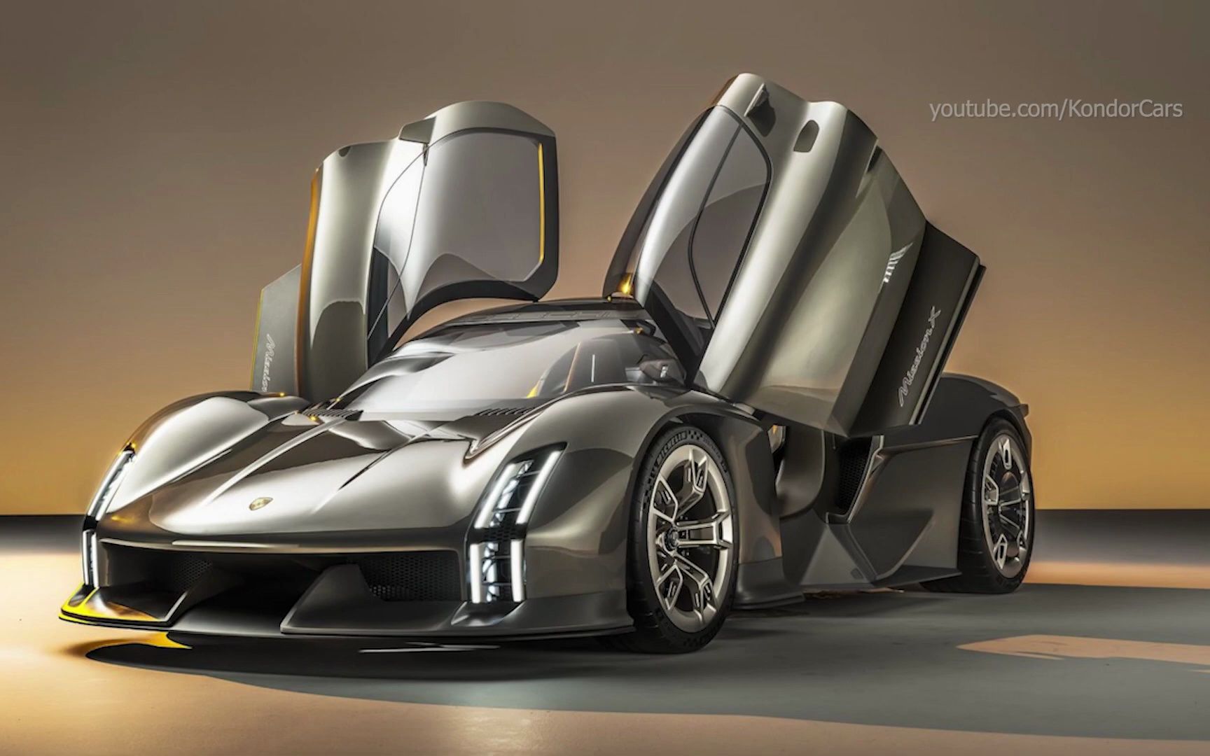 保时捷mission x电动超级跑车 porsche mission x electric hypercar