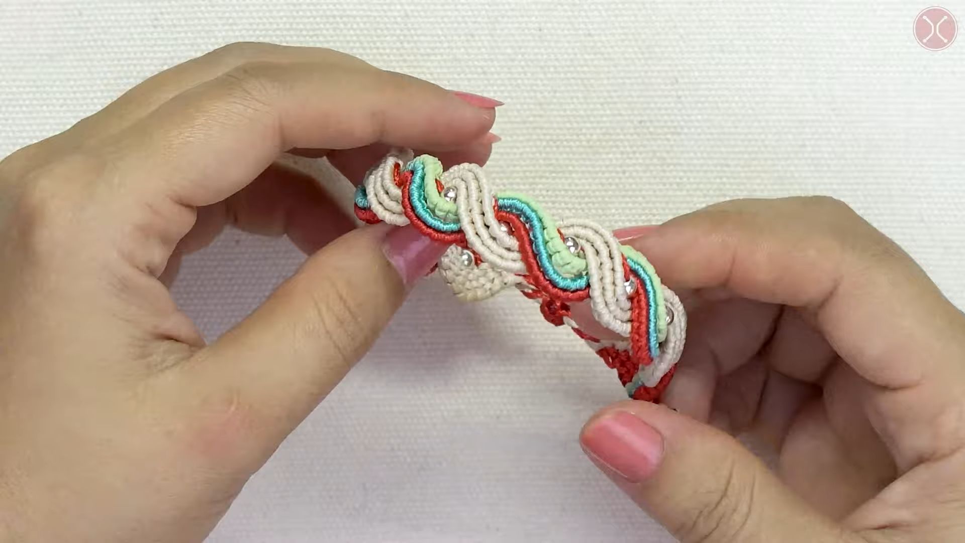 【macrame tita】双螺旋手链绳编编制教程macrame bracelet tutorial