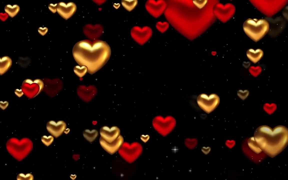 y1095 love story 歌曲配乐 唯美浪红色金色爱心粒子上升心型图案2024