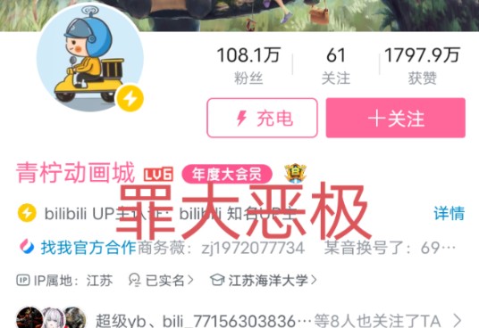 细数青柠动画城的罪恶哔哩哔哩bilibili