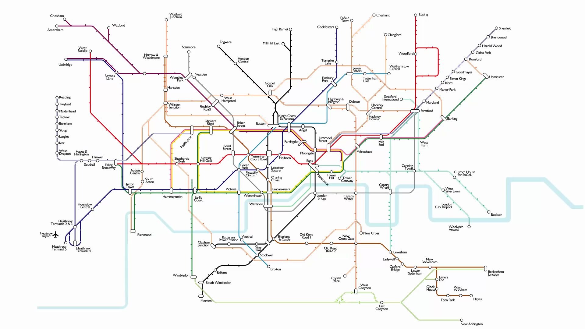 【伦敦地铁】2050年的伦敦地铁线网图_哔哩哔哩_bilibili