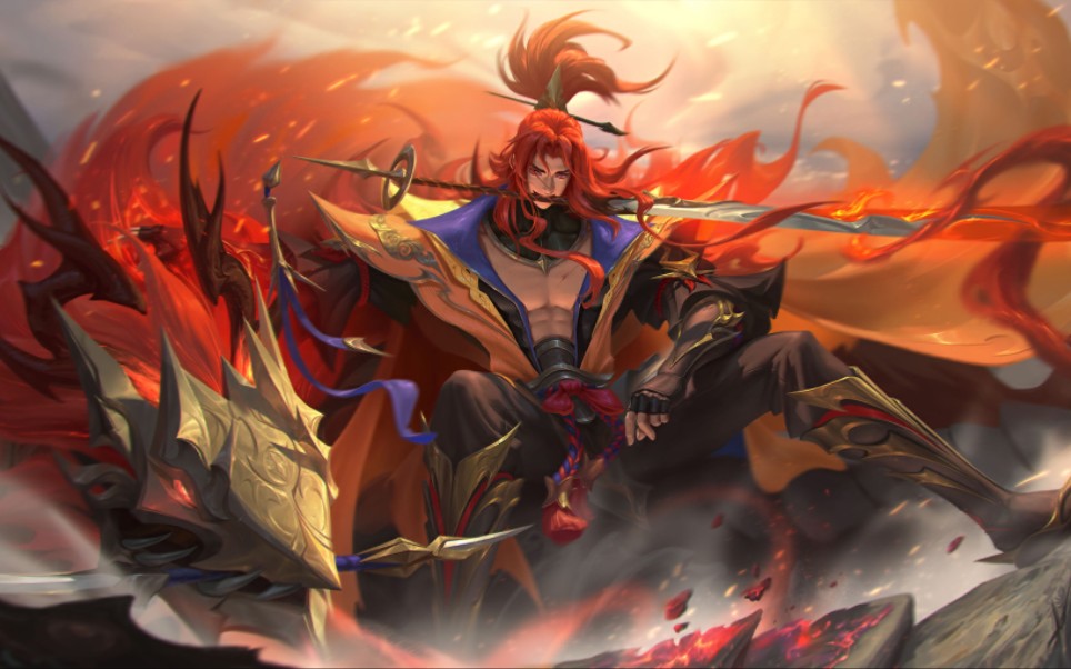 【曙光英雄】李靖新皮肤狻猊-龙诞九子