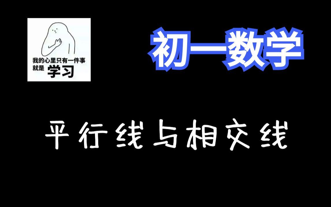 10讲搞定《平行线与相交线》【初一数学170讲】七年级数学全集:概念课、习题课 | 最全面的课程 | 持续更新中哔哩哔哩bilibili