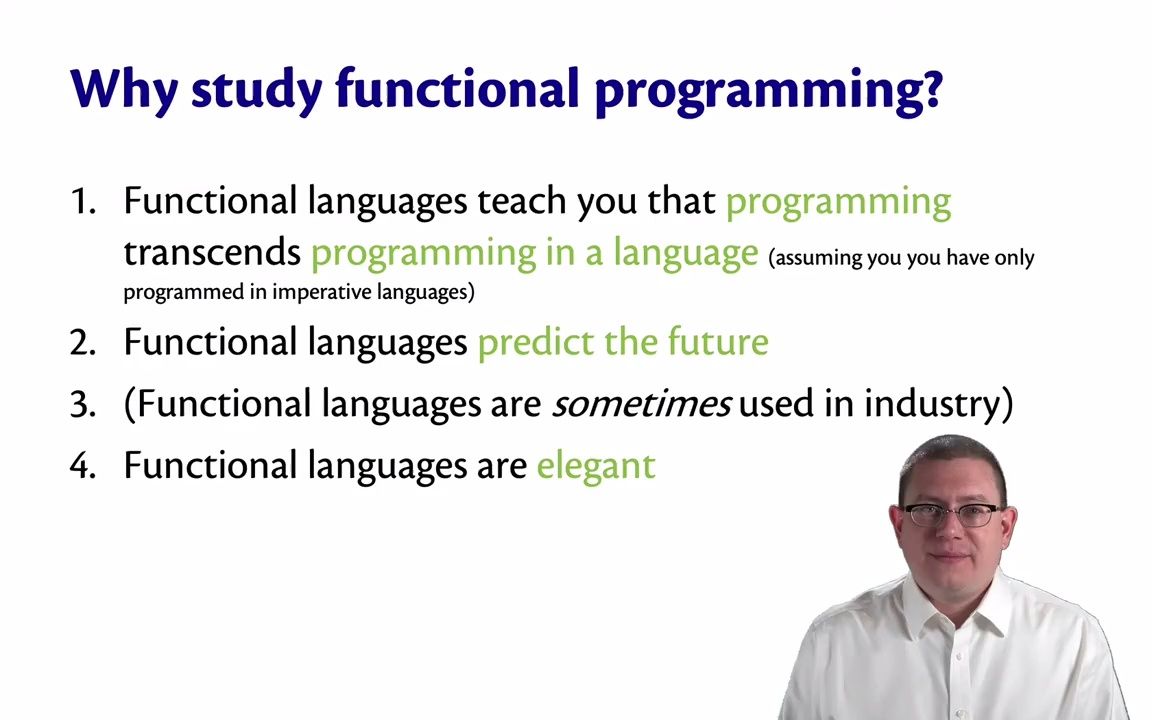 【Clarkson  OCaml函数式编程】003 为什么学习函数式编程1哔哩哔哩bilibili