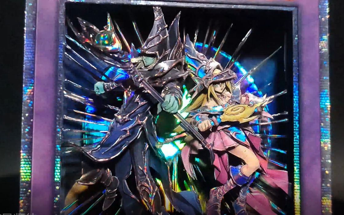 游戏王【超魔导师 黑魔术师徒】卡雕/立体卡