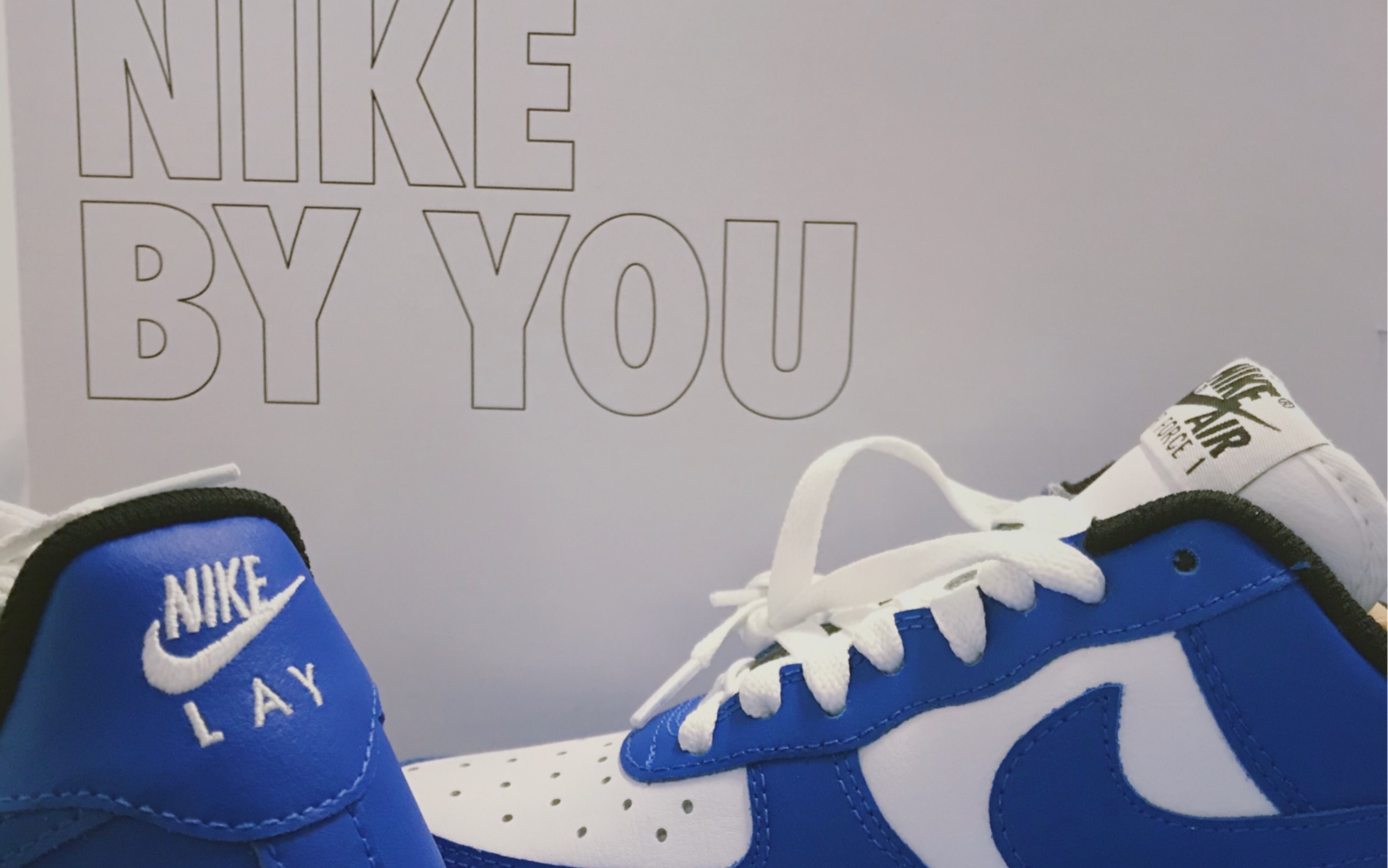 等了好久的nike by you到啦!