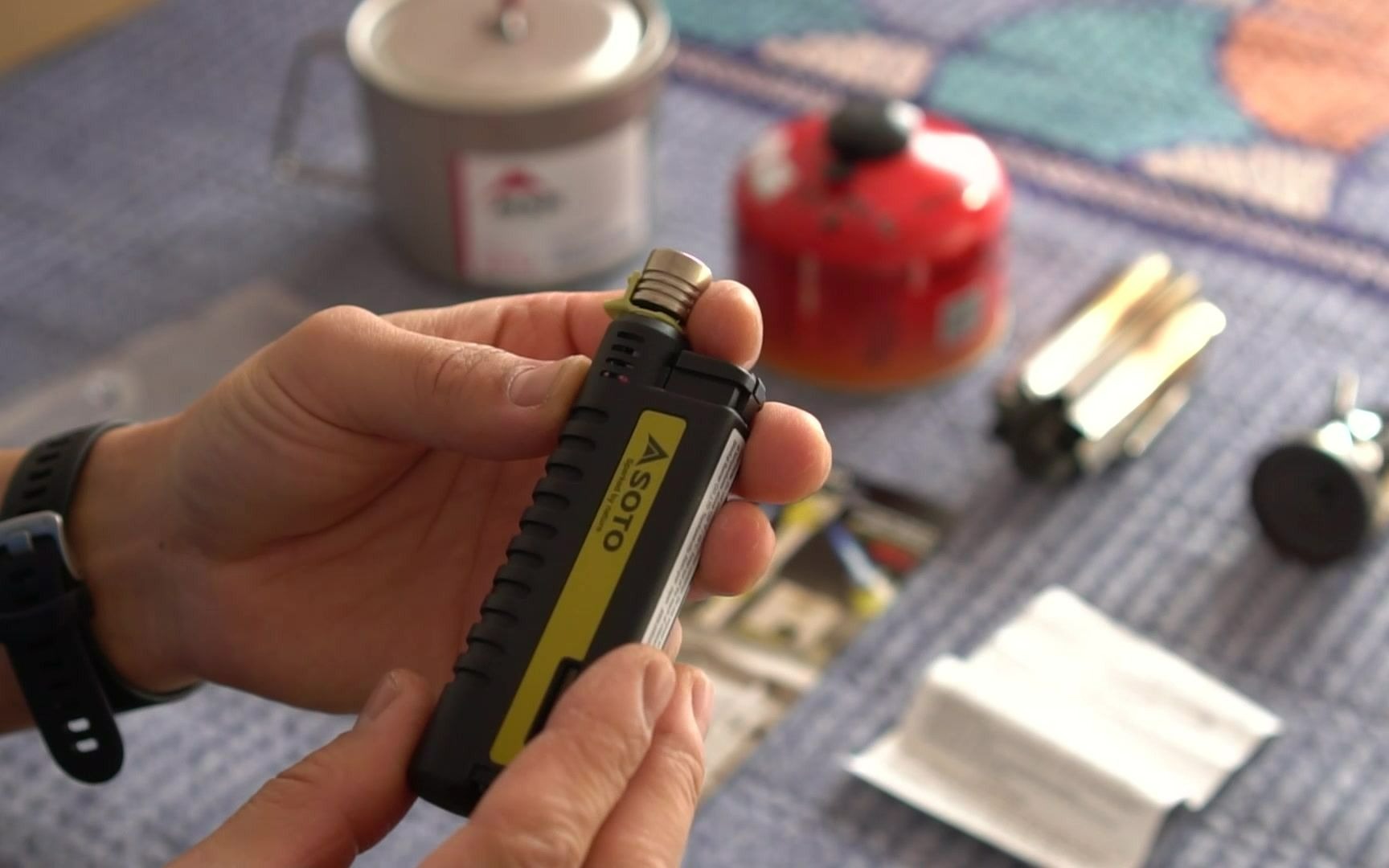 sotost480伸缩点火器防风日本打火机户外点火机露营点灯器