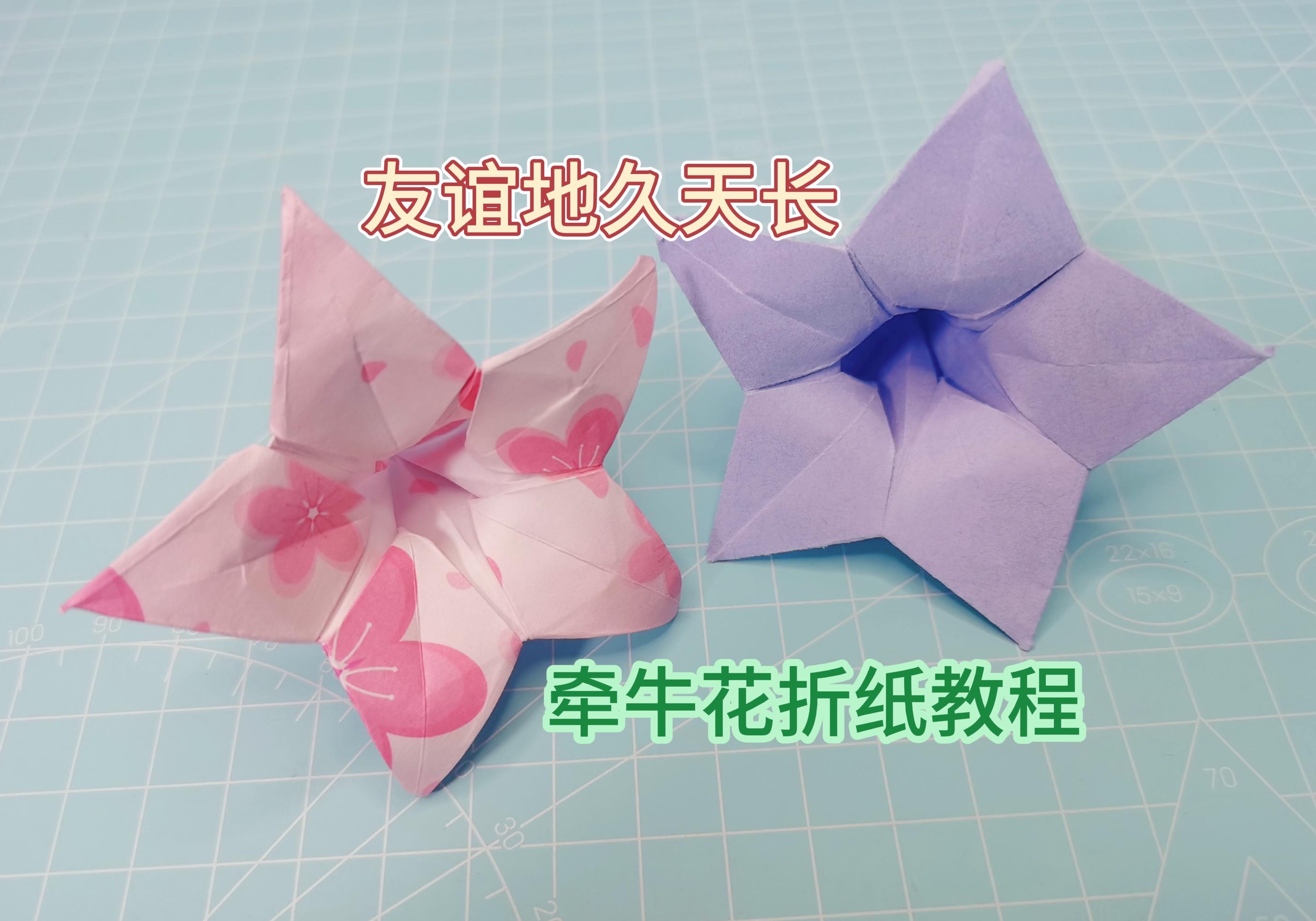 友谊地久天长-「牵牛花折纸」