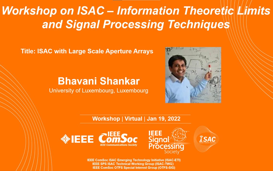[网络研讨会:通感一体(ISAC)信息论极限与信号处理3] Bhavani Shankar, 基于大口径阵列的通信感知一体化哔哩哔哩bilibili
