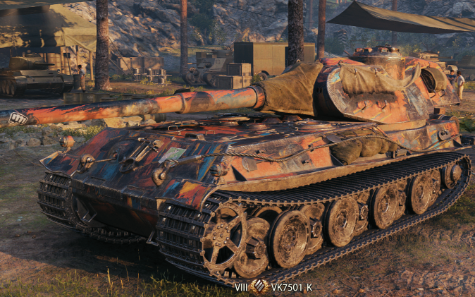 坦克世界vk7501k,7杀5000伤害6000抵抗
