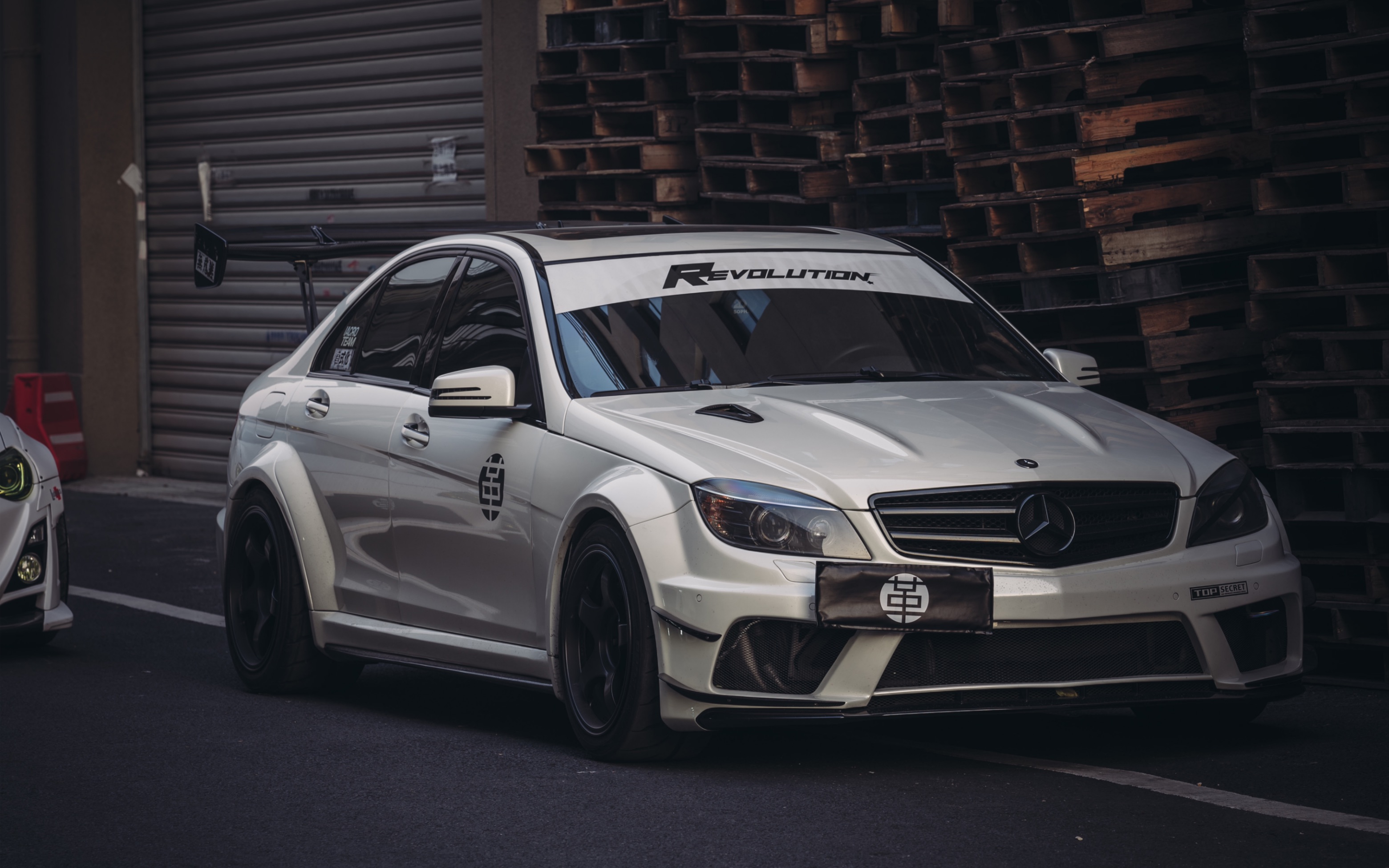 革 宽体c63 amg随拍 revolution tune/奔驰/w204/amg